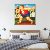 Toile Shotput - Large Wrapped Canvas Art Print (Insitu(Chambre))