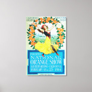 Toile ShowPoster orange national #2