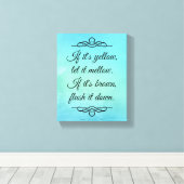 Toile Si c'est jaune laissez-le fondre (Insitu (Plancher de Bois))