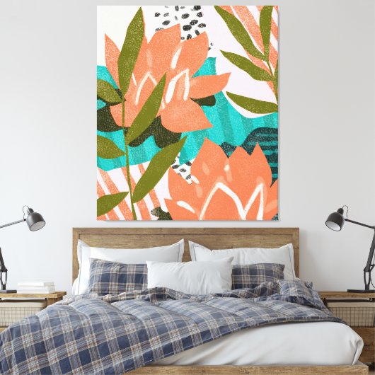 Toile Si j'avais une fleur à chaque fois que je pense à  (Insitu(Chambre))