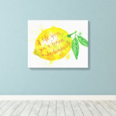 Toile Si La Vie Vous Donne Un Citron, Faites De La Lemon (Insitu (Plancher de Bois))