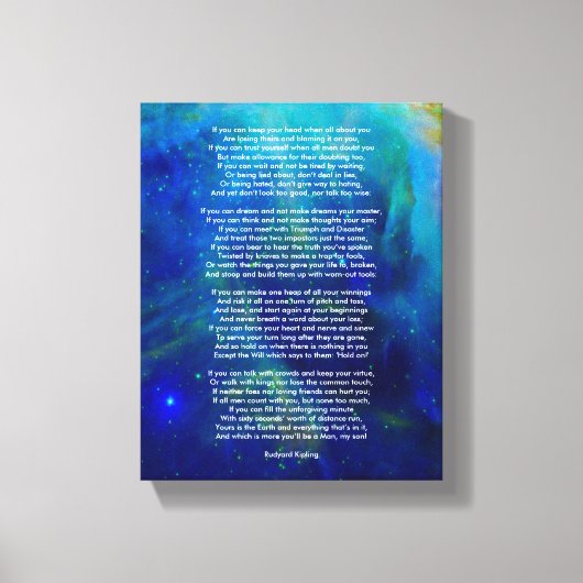 Toile Si par Rudyard Kipling petit (Recto)