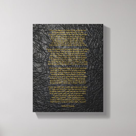 Toile Si par Rudyard Kipling petit (Recto)