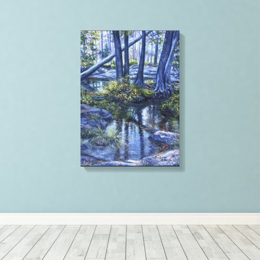 Toile "Si un arbre tombe..." (Insitu (Plancher de Bois))