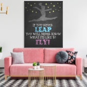 Toile Si vous ne sautez jamais - Citation Gymnastique In (Insitu(Salon))