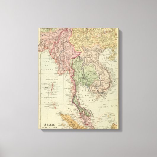Toile Siam, Birmanie et Anam (Recto)