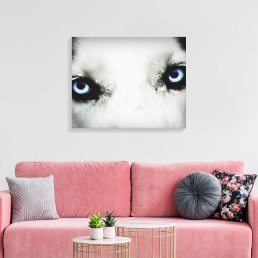 Toile Sibérie Husky Eyes (Insitu(Salon))