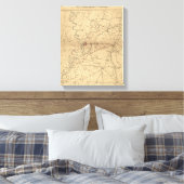 Toile Siège de Vicksburg - Guerre civile Carte panoramiq (Insitu(Chambre))