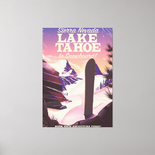 Toile Sierra Nevada Etats-Unis du lac Tahoe faisant du