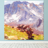 Toile « Sierra Packer » Art occidental par Edgar Payne (Insitu (Plancher de Bois))
