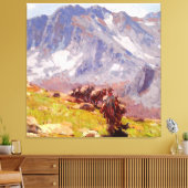 Toile « Sierra Packer » Art occidental par Edgar Payne (Insitu(Salon))