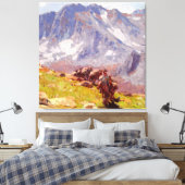 Toile "Sierra Packer" Western Art par Edgar Payne (Insitu(Chambre))