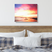 Toile Siesta Key Florida, Nuit d'été, coucher du soleil (Insitu(Chambre))