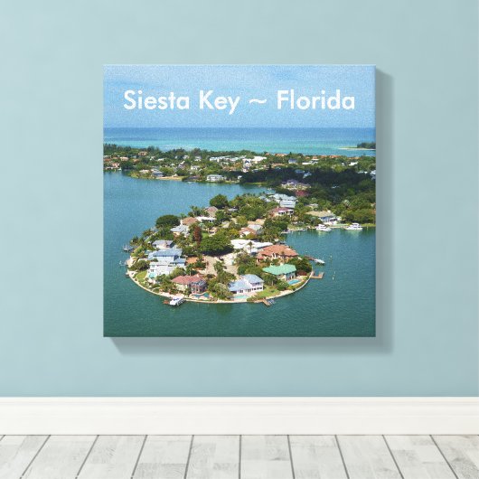 Toile Siesta Key, Floride Canvas (Insitu (Plancher de Bois))