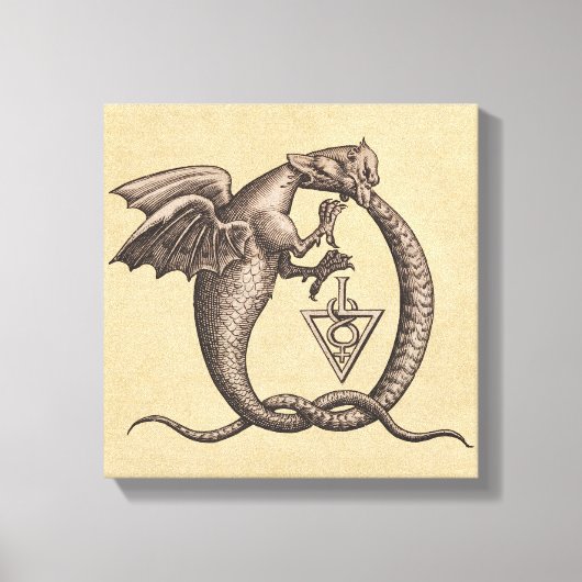 Toile Sigils d'alchimie du soufre et du mercure (Recto)