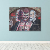 Toile Sigmund Freud Street Art (Insitu (Plancher de Bois))