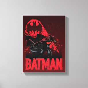 Toile Signal de chauve-souris cramoisi de Batman