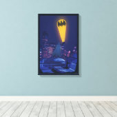 Toile Signal de chauve-souris sur Gotham (Insitu (Plancher de Bois))