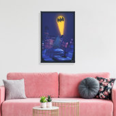 Toile Signal de chauve-souris sur Gotham (Insitu(Salon))
