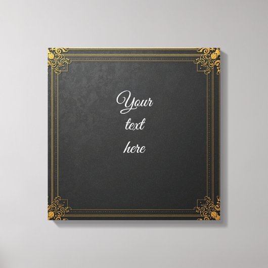 Toile Signalisation d'événement personnalisée - Ornate G (Recto)