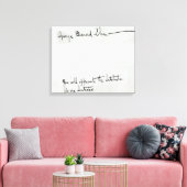 Toile Signature de George Bernard Shaw (Insitu(Salon))