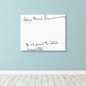 Toile Signature de George Bernard Shaw (Insitu (Plancher de Bois))