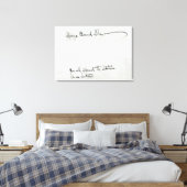 Toile Signature de George Bernard Shaw (Insitu(Chambre))