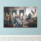 Toile Signature de la Constitution par Howard C. Christy (Insitu (Plancher de Bois))