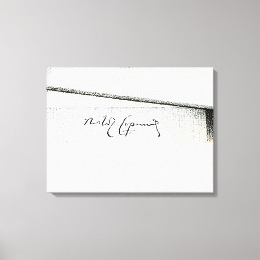 Toile Signature de Nicolaus Copernicus (Recto)