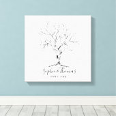 Toile signature du livre d'invités d'empreintes digitale (Insitu (Plancher de Bois))