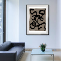 Signaux éloignés : Noir Abstrait et gris