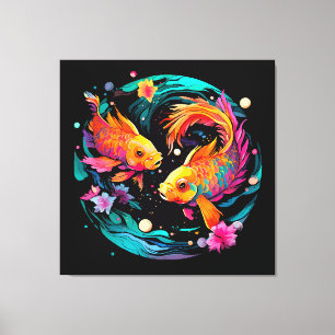 Toile Signe astrologique Poissons