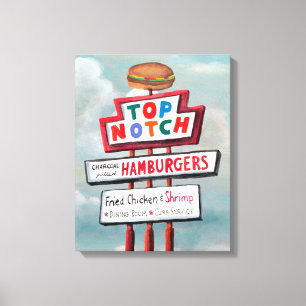 Toile Signe d'aliments de préparation rapide