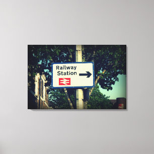 TOILE SIGNE DE LA GARE