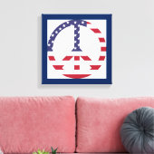 TOILE SIGNE DE PAIX DU DRAPEAU AMÉRICAIN (Insitu(Salon))