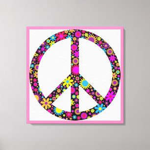 Toile SIGNE DE PAIX FLORALE super