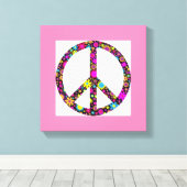 Toile SIGNE DE PAIX FLORALE super (Insitu (Plancher de Bois))