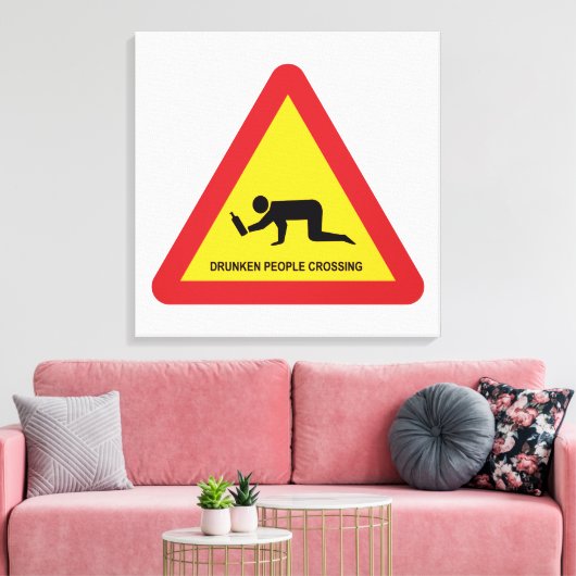 TOILE SIGNE DE TRAFIC DES PERSONNES BLANCHISES (Insitu(Salon))