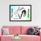 Toile Signe du zodiaque Bélier encadré (Insitu(Salon))