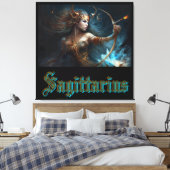 Toile Signe du zodiaque Sagittaire (Insitu(Chambre))