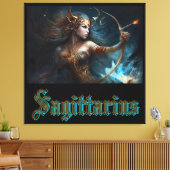Toile Signe du zodiaque Sagittaire (Insitu(Salon))