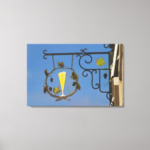 Toile Signe en fer forgé illustrant le thème