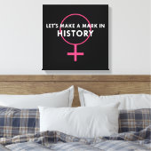 Toile Signe féminin - Marque dans l'histoire Citation (Insitu(Chambre))