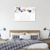Toile SIGNE Mariage Floral de la marine rose (Insitu(Chambre))