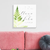 Toile SIGNE Mariage Minimaliste Vert Ferme (Insitu(Salon))