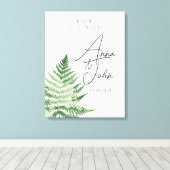 Toile SIGNE Mariage Minimaliste Vert Ferme (Insitu (Plancher de Bois))