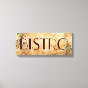 Toile Signe parisien de Bistros