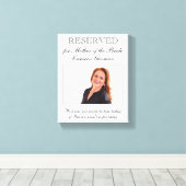 Toile Signe réservé Mère de la mariée Mémorial photo (Insitu (Plancher de Bois))