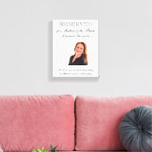 Toile Signe réservé Mère de la mariée Mémorial photo (Insitu(Salon))