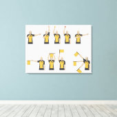 Toile Signes des arbitres de football (Insitu (Plancher de Bois))